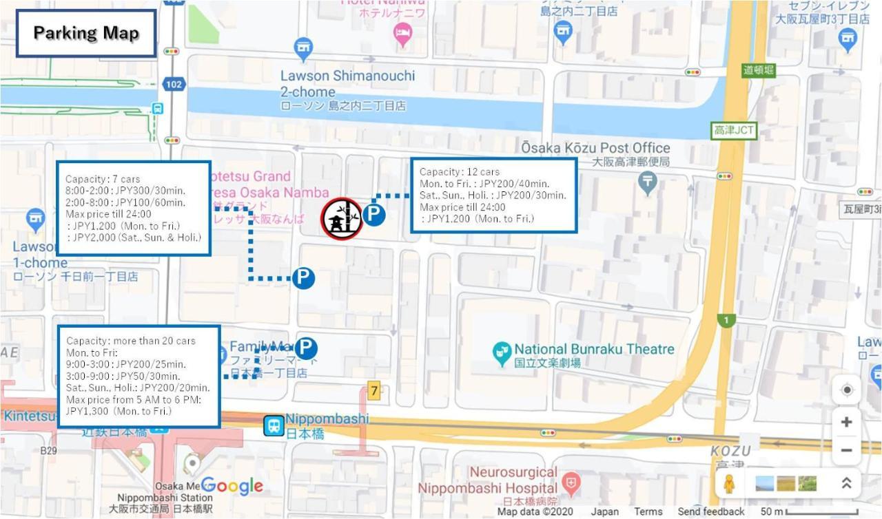 Konjaku-So Dotonbori Garden Spa Stay Oszaka Kültér fotó
